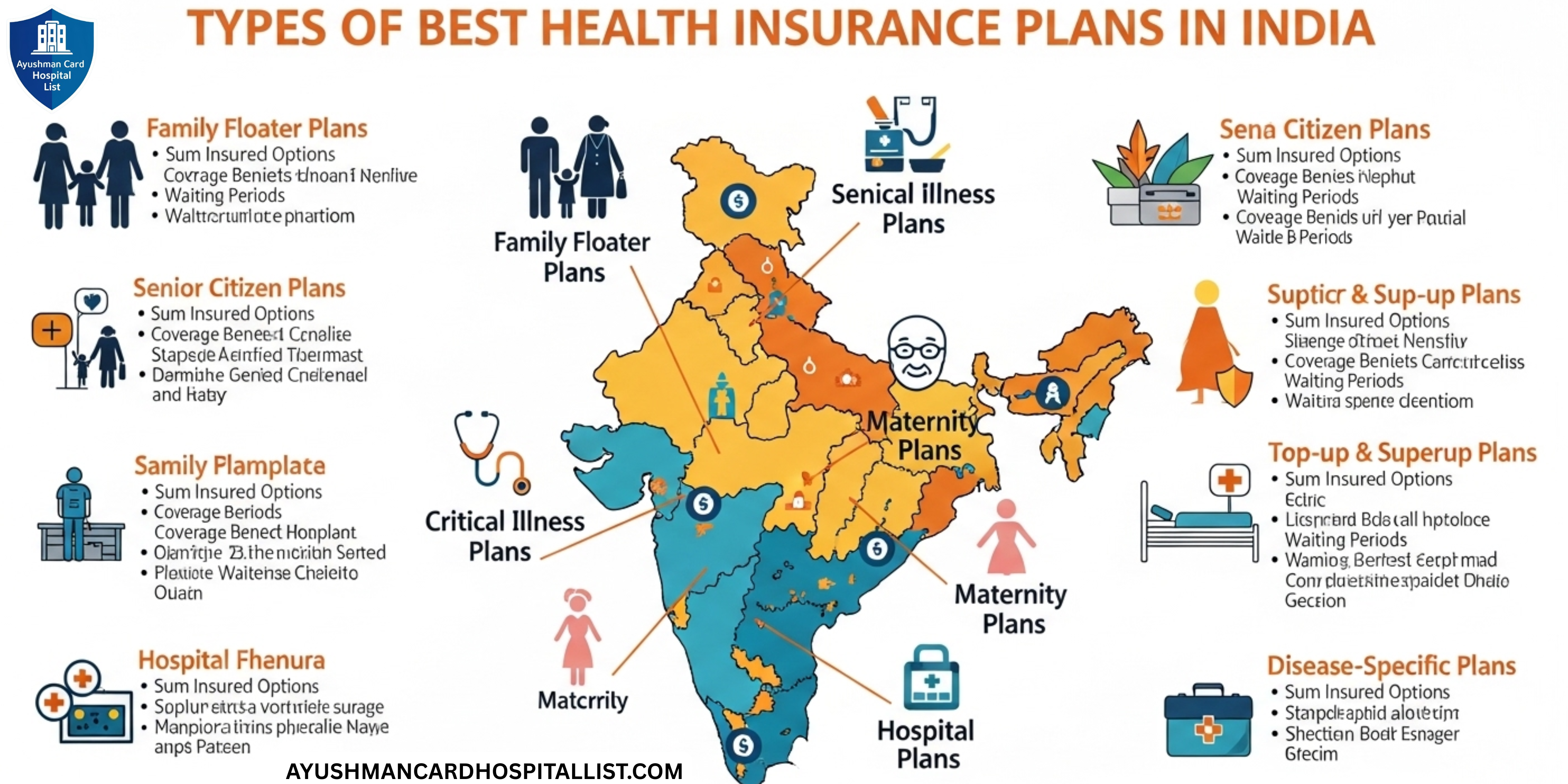types of health insurance plans in India